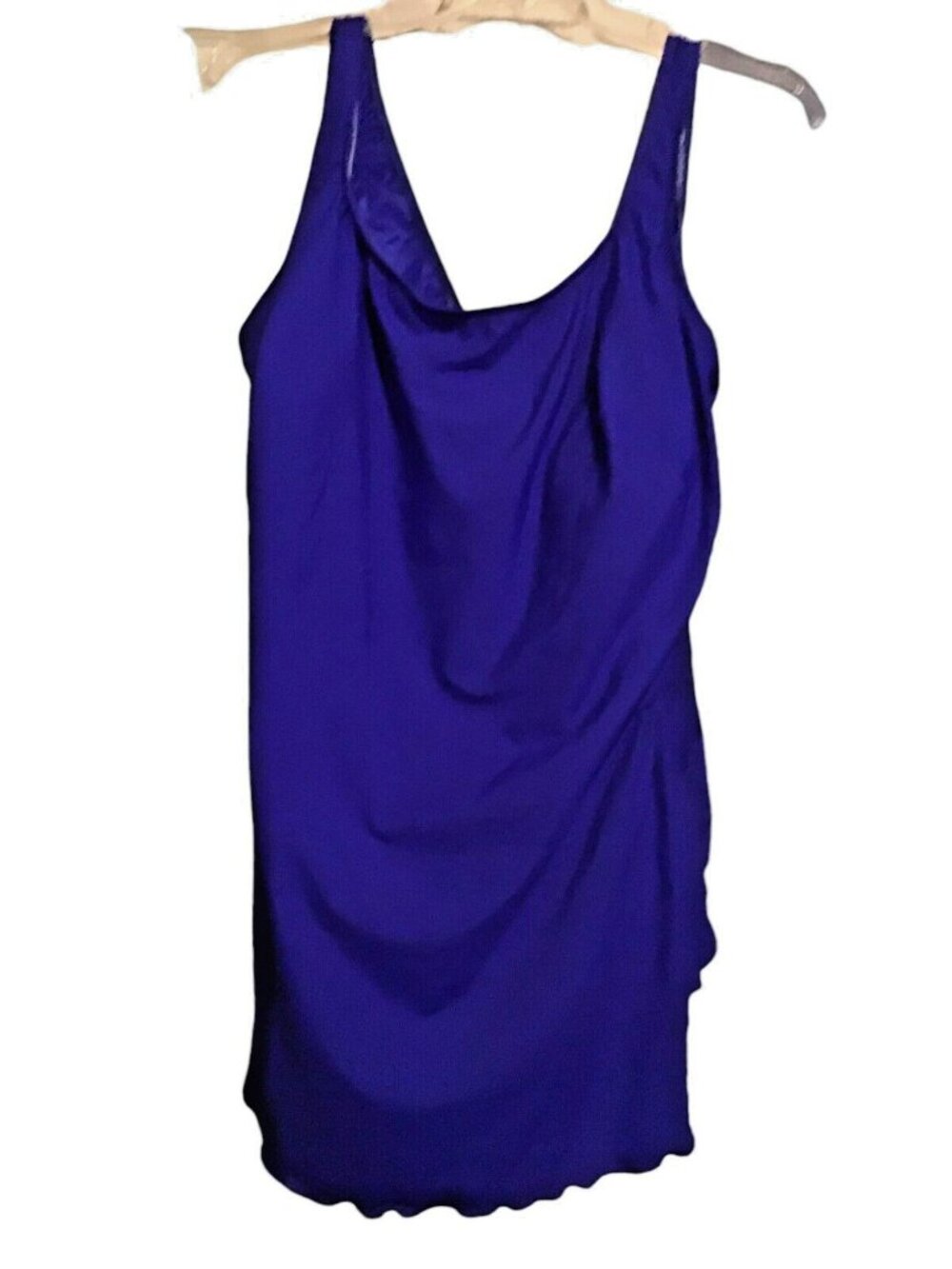 Longitude RoyalBlue 1  Pc  Swimsuit Bathing Suit With Skirt  Sz 32W NWT